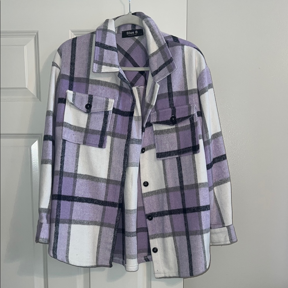 Purple Plaid Women's Jacket